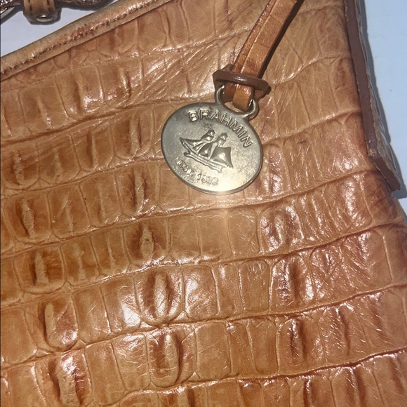 Brahmin Crocodile-Embossed Shoulder Bag - Picture 7 of 9
